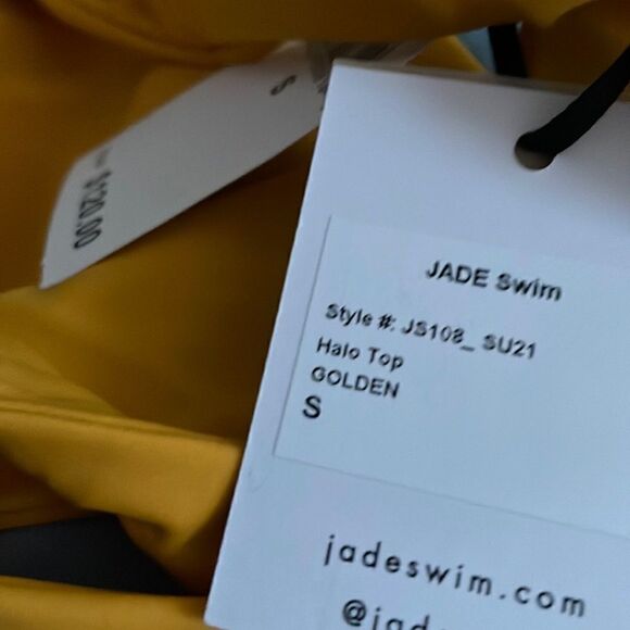 Jade Swim Halo Bikini Top In Golden Size Small / S - NEW - Picture 6 of 9